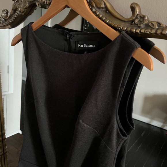 En Saison Grey and White Dress - Picture 3 of 5